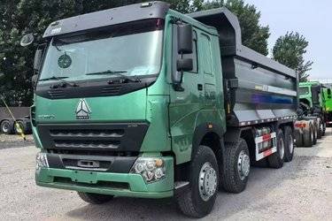 二手中国重汽 HOWO重卡 380马力 8X4 6.8米自卸车(华威驰乐牌)(国五) 前四后八 曼二手自卸车 黄牌