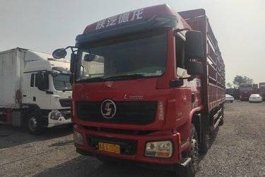 二手陕汽重卡 德龙L3000 300马力 6X2 9.7米仓栅式载货车(国五) 前四后四 玉柴二手载货车 黄牌图片