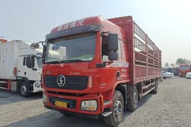 二手陕汽重卡 德龙L3000 标载版 300马力 6X2 9.7米仓栅式载货车(国五) 前四后四 玉柴二手载货车 黄牌图片