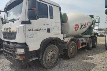 二手中国重汽 HOWO TX 340马力 8X4 7.5方混凝土搅拌车(国五) 前四后八 潍柴二手搅拌车图片