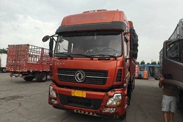 二手东风商用车 天龙重卡 245马力 6X2 9.6米仓栅式载货车(国五) 前四后四 雷诺二手载货车 黄牌图片