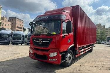 二手东风新疆 天锦KR燃气 260马力 CNG 4X2 9.65米厢式载货车(国六) 单桥 康明斯二手载货车 黄牌图片