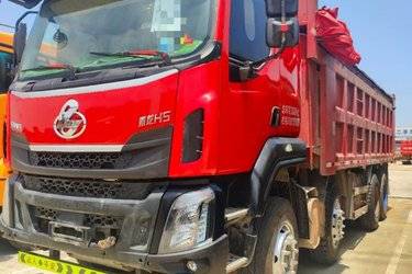 二手东风柳汽 乘龙H5 330马力 8X4 6.5米自卸车(国五) 前四后八 玉柴二手自卸车 黄牌图片