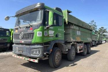 二手陕汽重卡 德龙X5000 430马力 8X4 5.8米自卸车(国六) 前四后八 潍柴二手自卸车 黄牌图片