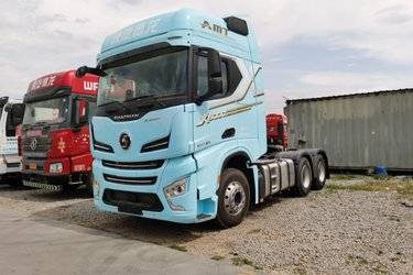 二手陕汽重卡 德龙X6000 菁英版 610马力 6X4 AMT自动档牵引车(国六) 双驱 潍柴二手牵引车 黄牌