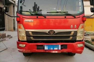 二手中国重汽 豪曼H5中卡 160马力 6.75米排半仓栅式载货车(国五) 单桥 玉柴二手载货车 黄牌