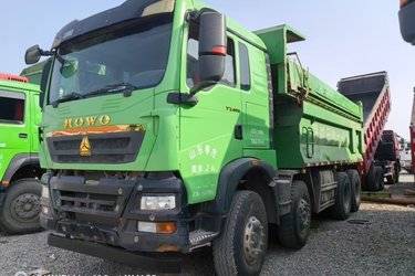二手中国重汽 HOWO TX重卡 400马力 8X4 5.6米自卸车(国六) 前四后八 潍柴二手自卸车 黄牌
