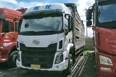 二手东风柳汽 乘龙H5中卡 270马力 6X2 9.7米仓栅式载货车(国六) 单桥 玉柴二手载货车 黄牌