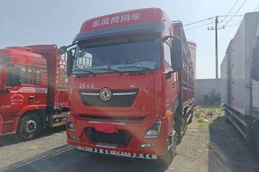 二手东风商用车 天龙KL重卡 居家版 465马力 8X4 9.6米仓栅式载货车(国六) 前四后八 雷诺二手载货车 黄牌图片