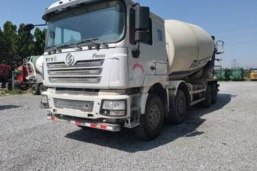 二手陕汽重卡 德龙F3000 375马力 8X4 6.3方混凝土搅拌车(国五) 前四后八 潍柴二手搅拌车图片