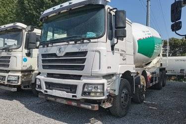 二手陕汽重卡 德龙F3000 375马力 8X4 6.3方混凝土搅拌车(国五) 前四后八 潍柴二手搅拌车图片