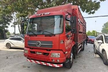 二手东风商用车 天锦中卡 180马力 4X2 6.75米仓栅式载货车(国五) 单桥 东风二手载货车 黄牌图片