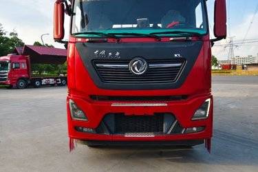 二手东风商用车 天龙KL重卡 465马力 8X4 9.6米栏板载货车(超速挡)(国五) 前四后八 雷诺二手载货车 黄牌图片