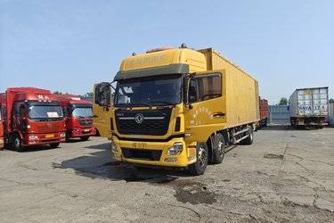 二手东风商用车 天龙VL重卡 245马力 6X2 9.6米厢式载货车(国五) 前四后四 雷诺二手载货车 黄牌图片