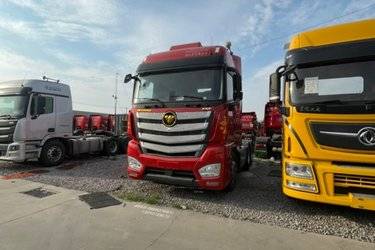 二手福田 欧曼EST 6系重卡 560马力 6X4 AMT自动挡牵引车(国五) 双驱 康明斯二手牵引车 黄牌图片