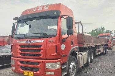 二手青岛解放 悍V重卡 400马力 6X4牵引车(国五) 双驱 潍柴二手牵引车 黄牌