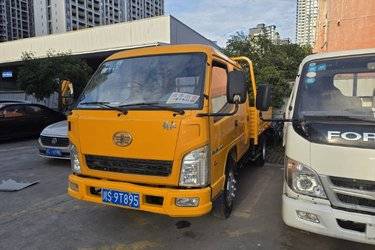 二手一汽红塔 解放霸铃 95马力 2.76米双排栏板轻卡(国五) 单桥 锡柴二手载货车 蓝牌图片