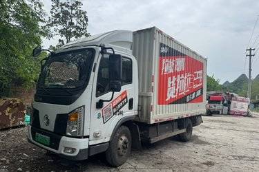 二手玉柴新能源 EC212F 4.5T 4.125米单排纯电动厢式轻卡  二手电动卡车电动载货车图片