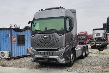 二手福田 欧曼银河 穿越版 660马力 6X4 AMT自动档牵引车(国六) 双驱 福田康明斯二手牵引车 黄牌图片