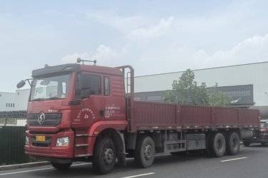 二手陕汽重卡 德龙M3000 336马力 8X4 9.5米仓栅式载货车(LNG)(国五) 前四后八 潍柴二手载货车 黄牌图片
