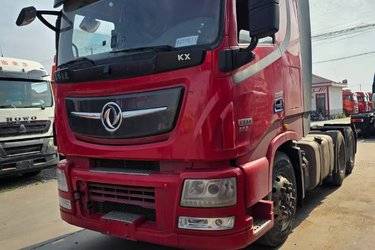 二手东风商用车 天龙旗舰KX 560马力 6X2R牵引车(12挡自动挡)(国五) 后提升 安徽康明斯二手牵引车 黄牌图片