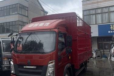 二手中国重汽HOWO 悍将 130马力 4.15米单排仓栅式轻卡(国六) 单桥 潍柴二手载货车 蓝牌图片