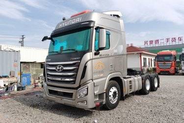 二手现代商用车 创虎XCIENT重卡 520马力 6X4自动挡牵引车(ZF AMT手自一体)(国五) 双驱 现代商用车二手牵引车 黄牌图片