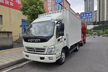 二手福田 奥铃TX 110马力 4.165米单排厢式轻卡(国五) 单桥 庆铃五十铃二手载货车 蓝牌图片