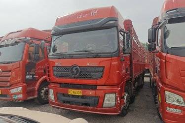二手陕汽重卡 德龙X3000 复合版 350马力 8X4 9.55米仓栅式载货车(国五) 前四后八 潍柴二手载货车 黄牌图片