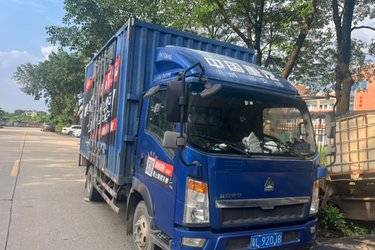 二手中国重汽HOWO 悍将 156马力 3.85米排半厢式轻卡(国五) 单桥 朝柴二手载货车 蓝牌图片