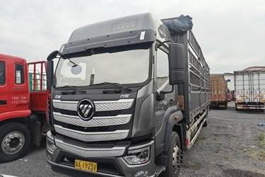 二手福田 欧曼行星 300马力 6X2 9.7米仓栅式载货车(国六) 单桥 玉柴二手载货车 黄牌图片