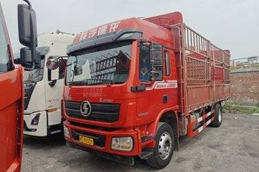 二手陕汽重卡 德龙L3000 旗舰版 245马力 4X2 6.8米仓栅式载货车(国六) 单桥 潍柴二手载货车 黄牌图片