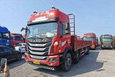 二手江淮 格尔发K5X重卡 260马力 6X2 9.5米栏板载货车(8挡)(国五) 前四后四 锡柴二手载货车 黄牌