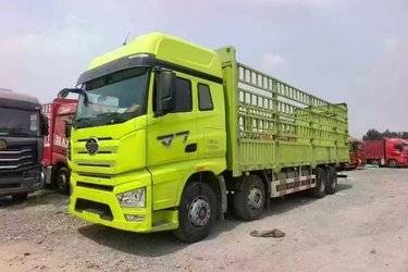 二手一汽解放 J7重卡 经典版 460马力 8X4 9.4米仓栅式载货车(国六) 前四后八 锡柴二手载货车 黄牌图片