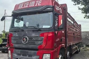 二手陕汽重卡 德龙X3000 500马力 8X4 9.55米仓栅式载货车(国五) 前四后八 潍柴二手载货车 黄牌图片