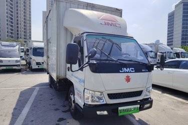 二手江铃 顺达窄体 4.5T 4.155米单排纯电动厢式轻卡  二手电动卡车电动载货车图片