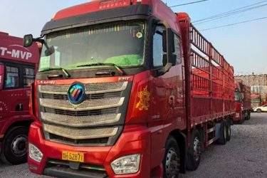 二手福田 欧曼EST 6系重卡 510马力 8X4 9.53米仓栅式载货车(国五) 前四后八 福田康明斯二手载货车 黄牌图片