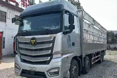 二手福田 欧曼EST 标载版 490马力 8X4 9.53米栏板载货车(国六) 前四后八 曼二手载货车 黄牌图片