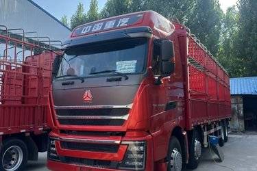 二手中国重汽 HOWO TH7重卡 480马力 8X4 9.5米畜禽运输车(国六) 前四后八 曼二手载货车 黄牌图片