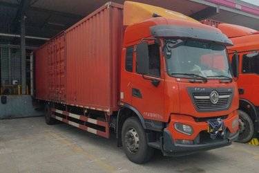 二手东风商用车 天锦KR重卡 舒适版 245马力 4X2 9.75米厢式载货车(国五) 单桥 东风康明斯二手载货车 黄牌图片