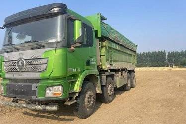 二手陕汽重卡 德龙X3000 加强版 430马力 8X4 6.5米自卸车(国五) 前四后八 潍柴二手自卸车 黄牌图片
