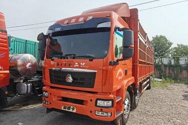 二手中国重汽 汕德卡SITRAK G5重卡 330马力 6X2 9.92米仓栅式载货车(国六) 前四后四 曼二手载货车 黄牌图片
