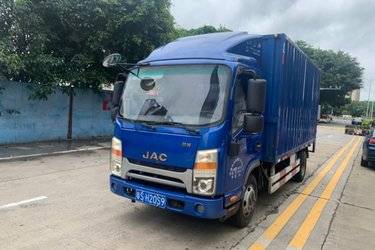 二手江淮 帅铃Q3 120马力 4.12米单排厢式轻卡(国五) 单桥 庆铃五十铃二手载货车 蓝牌图片