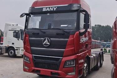 二手三一集团 王道395 385马力 6X4牵引车(国六） 双驱 潍柴二手牵引车 黄牌