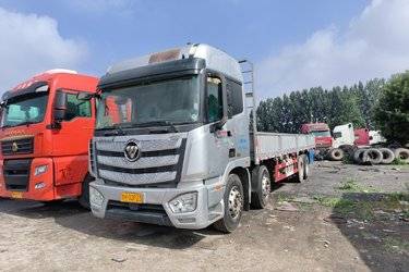 二手福田 欧曼EST 6系重卡 430马力 8X4 9.45米栏板载货车(国五) 前四后八 福田康明斯二手载货车 黄牌图片