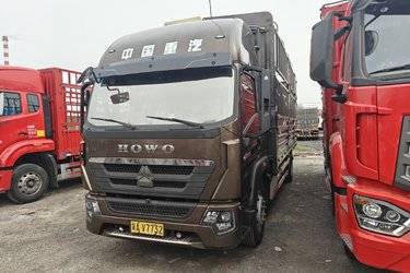 二手中国重汽HOWO G5X中卡 220马力 6.75米排半仓栅式载货车(国六) 单桥 潍柴二手载货车 黄牌图片