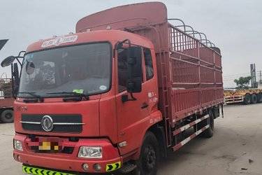 二手东风商用车 天锦中卡 180马力 4X2仓栅式载货车(前兴牌)(国五) 单桥 安徽康明斯二手载货车 黄牌