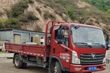 二手福田 奥铃速运 143马力 4.17米单排栏板轻卡(国五) 单桥 福田康明斯二手载货车 蓝牌图片