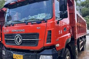 二手东风商用车 天龙KC重卡 350马力 8X4 7.3米自卸车(国五) 前四后八 雷诺二手自卸车 黄牌图片