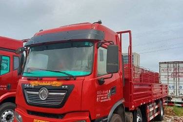 二手东风商用车 天锦KR中卡 245马力 6X2 7.7米载货车(国五) 前四后四 康明斯二手载货车 黄牌图片